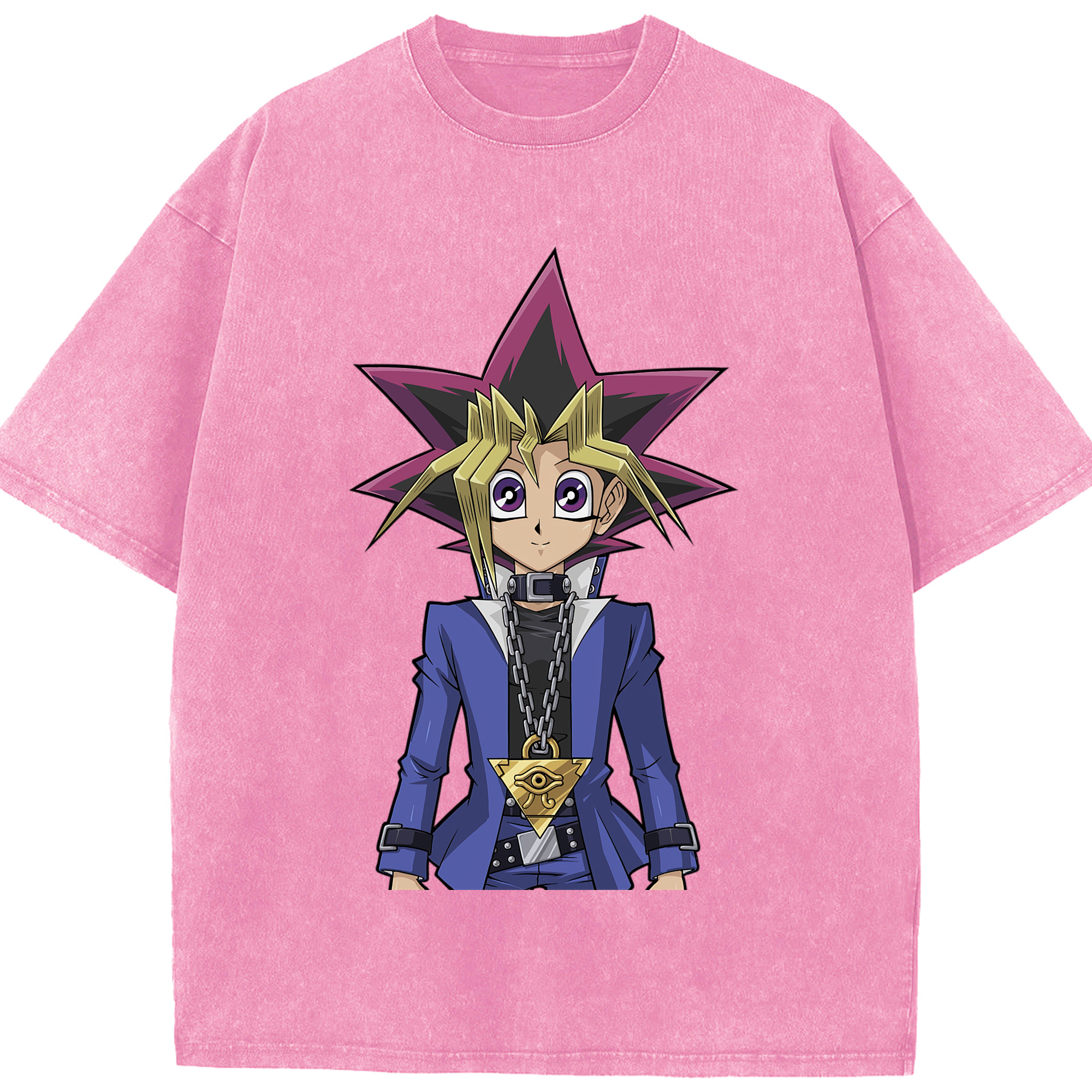 （画像用） 遊☆戯☆王 Yu-Gi-Oh! 綿100% ヴィンテージ風 半袖Tシャツ（フロントプリント）